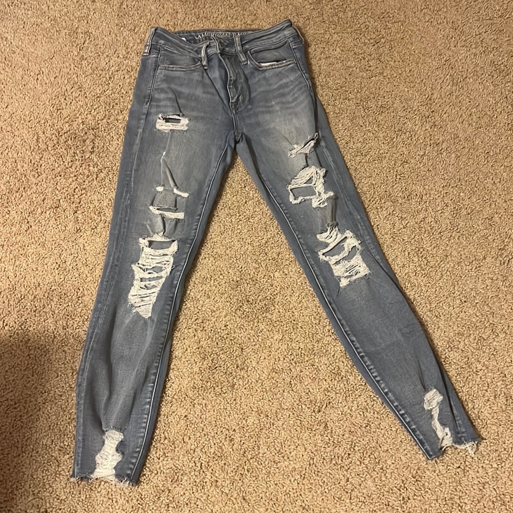 AE super stretch high rise jeggings